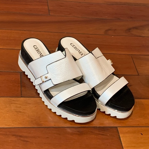 Geronea leather platform stylish sandals🔥 - Picture 11 of 16